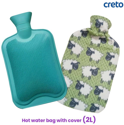 CRETO Rubber Cover Pad Non/Rechargeable Non Electric 2 L Hot Water Bag(Multicolor)