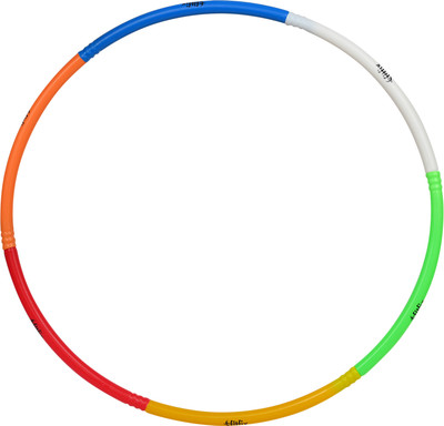 FITFIX Segmented Hoop for Fitness of Boys,Girls,Kids and Adults (MultiColor) Adjustable Hula Hoop(Diameter - 75 cm)