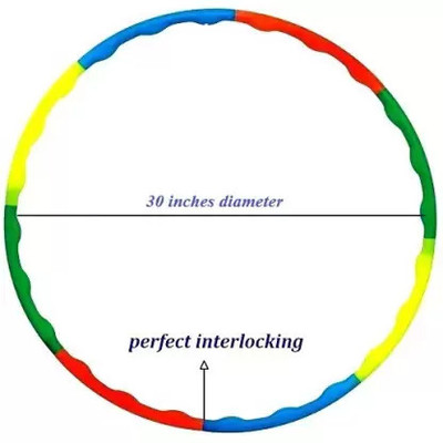 RPS sports Hula Hoop Exercise Ring with 30 inch Diameter Boys Girls and Adults Hula Hoop Hula Hoop(Diameter - 70 cm)