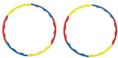 Hyper Hula Hoops for Kids, Adjustable Size Hoola Hoops, Playground Toys ,Pack of 2 Hula Hoop(Diameter - 60 cm)