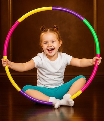 Kumud Hula Hoop Exercise Ring with 30 inch Diameter Boys Girls Hula Hoop Hula Hoop(Diameter - 75 cm)