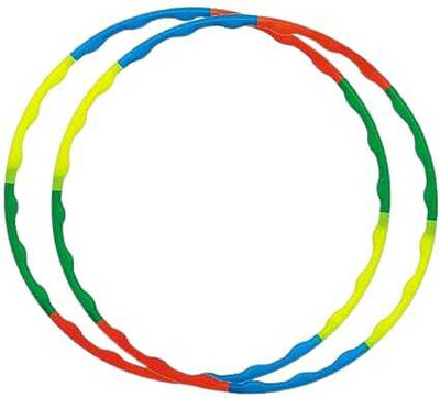 Hyper Hula Hoop-Exercise Ring for Fitness and Playing with Kids and Adults , Pack of 2 Hula Hoop(Diameter - 60 cm)