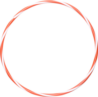 FITFIX Dual Colour Fusion Seamless Hula Hoop, Sports Fitness, Pack of 22 Inch 03 Pcs Hula Hoop(Diameter - 55 cm)
