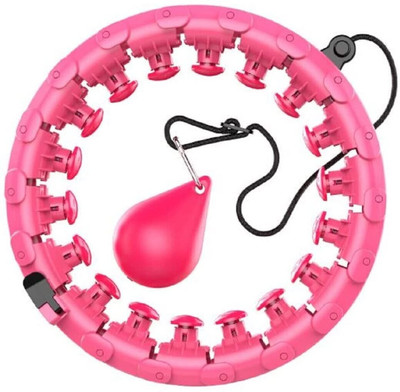 PORMONO Smart Weighted Hula Ring Hoops, Hula Circle 24 Detachable Fitness Ring Hula Hoop(Diameter - 140 cm)