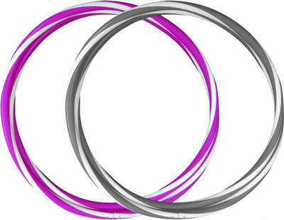 FITFIX Collapsible Helix Hula Hoop 30 Inches Diameter Pack of 2 Pcs Hula Hoop(Diameter - 76 cm)
