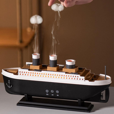 Mokshith Room Titanic Ship Design Cool Mist Humidifier with Jellyfish & Fog Mode Humidifier