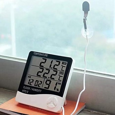 BTS Room Thermometer Versatile HTC-2 Thermo-Hygrometer for Indoor and Outdoor Use Hydrometer