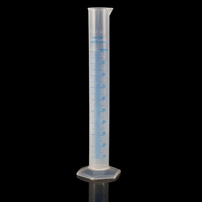 Mitrolia Polypropylene Plastic Measuring Cylinder Graduated 100ml (Pack of 1pcs) Measuring Cup(100 ml)