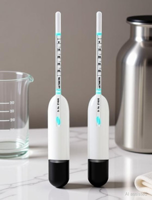 INDIGINOUS Milk Purity Tester Meter Glass Lactometer Check Water In Milk At Home (2 Pack) Hydrometer