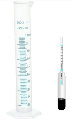 INDIGINOUS Lactometer for Checking Milk Purity at Home Milk Hydrometer Milk Lactometer Kitchen thermometer lactometer Dairy Milk Tester Milk Gravity Tester With 100ML Tube Hydrometer