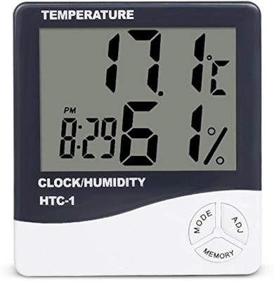 GoodsBazaar HTC-1 Digital Hygrometer Thermometer Humidity Meter With LCD Display Hydrometer