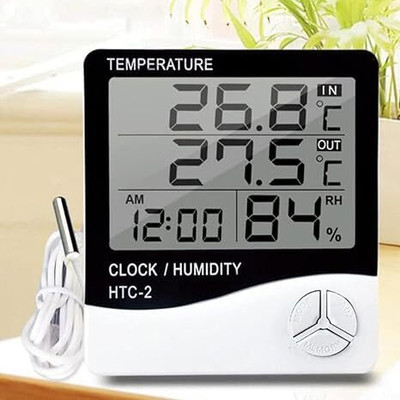 BTS Reliable Climate Monitoring with HTC-2 Thermo-Hygrometer / Room Thermometer Hydrometer