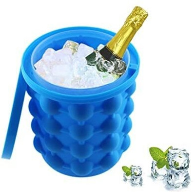 ETONWALL Ice Cube Maker Mould Ice Tray, Silicone Ice Bucket Multicolor Silicone Ice Cube Tray(Pack of1)