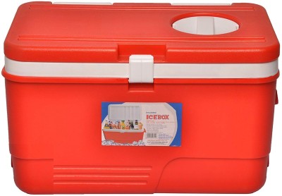 Randal 50 L Plastic Chiller Ice Box Vent Lid & Water Outer Plug | Ice Cooler Box - 50 Ltr Ice Bucket(Red)