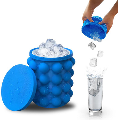 Lozenge Blue Silicone Ice Cube Tray(Pack of1)