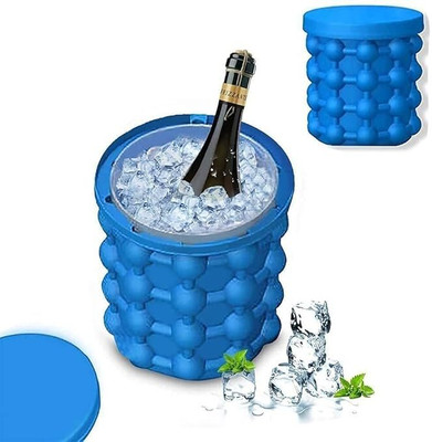 Jbc 0.1 L Silicone ICE CUBE MAKER Ice Bucket(Blue)