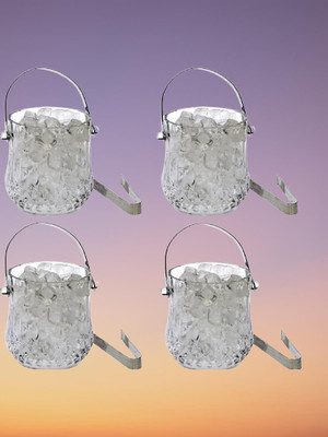 1st Time 1000 L Glass S-5 Ice Bucket(White)