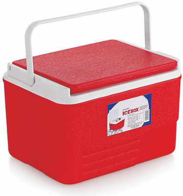 AVAIKSA Insulated Chiller Ice Box | Small Size for Ice Box with Storage Capacity - 6 Can Ice Camping Storage Box(Red, 6 L)