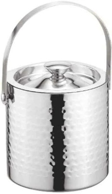 BARDECOR 1.5 L Steel STAINLESS STEEL ICE BUCKET FULL HAMMERED 1.5 LTR Ice Bucket(Steel)