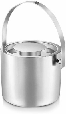 FnS 1 L Steel Mini Double Walled Ice Bucket(Steel)