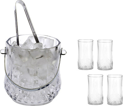 Somil 1 L Glass G-19 Ice Bucket(White)