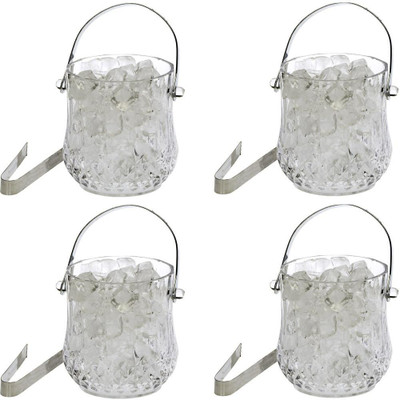 1st Time 1000 L Glass S-2 Ice Bucket(White)