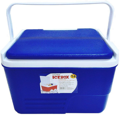 Aristo Insulated Chiller Ice Box | Travel Party Bar Ice Cubes | Cold Drinks | Medical Ice Cooling Box(Blue, 14 L)