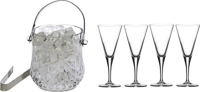 Somil 1 L Glass G-21 Ice Bucket(White)