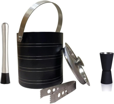 RKPL 1.5 L Steel Apple Ice Bucket Ice Bucket(Silver)