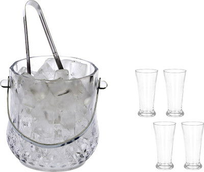 Somil 1 L Glass G-16 Ice Bucket(White)