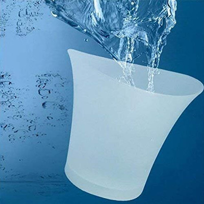 moradiya fresh 5 L Plastic LED ICE BUCKET Ice Bucket(White)