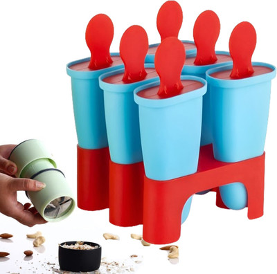 Aseenaa 250 ml Manual Ice Cream Maker(Red, Blue)