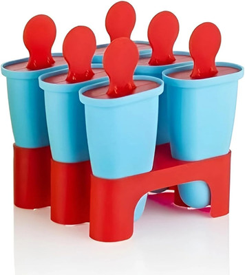 e-Cosmos Cream Maker / Kulfi / Popsicle Mould Multicolor Plastic Ice Cube Tray(Pack of1)