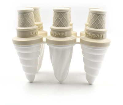 Parulenter 300 ml Manual Ice Cream Maker(White)