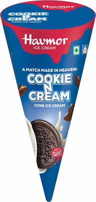 HAVMOR ICE CREAM Chocolate Cookies N Cream [Cone](110 ml)