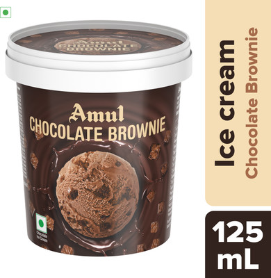 Amul Chocolate Ice Cream Brownie(125 ml)