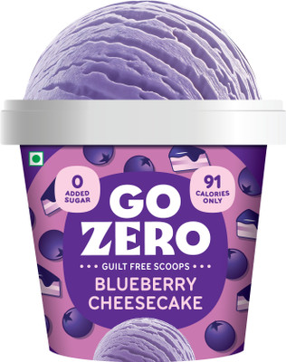Go Zero Blueberry Blueberry Cheesecake Low Calorie Guilt Free Ice Cream Cup(100 ml)