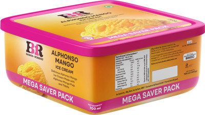 Baskin Robbins Mango Alphonso Mango Ice Cream Tub(700 ml)