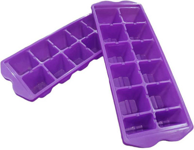 Renu enterprises Purple Plastic Ice Cube Tray(Pack of2)
