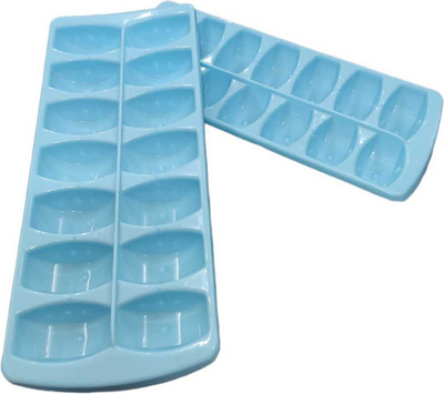 Renu enterprises Blue Plastic Ice Cube Tray(Pack of2)