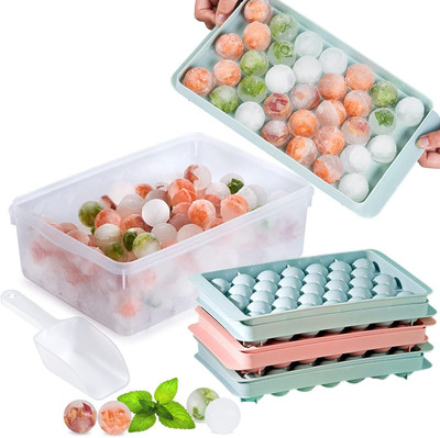 Gloziy Ice Ball Maker Multicolor Plastic Ice Cube Tray(Pack of1)