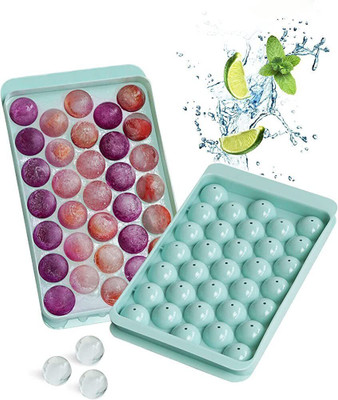 Kello Multicolor Plastic Ice Cube Tray(Pack of2)