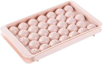 VSELL Round Ice Cube Tray,Ice Ball Maker Mold for Freezer Multicolor Plastic Ice Ball Tray(Pack of1)