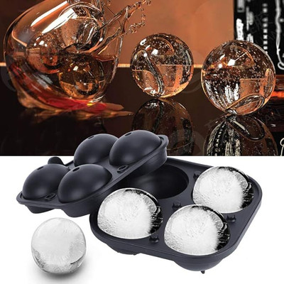 Deedecorwave Ice cube Tray Black Silicone Ice Cube Tray(Pack of1)