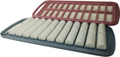 cmschupi enterprise Silicone Ice Cube Tray Pack of 2 – BPA-Free, Easy Release, Multi-Colour Design Multicolor Silicone Ice Cube Tray(Pack of2)