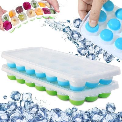 FLOSTRAIN Multicolor Plastic Ice Ball Tray(Pack of2)