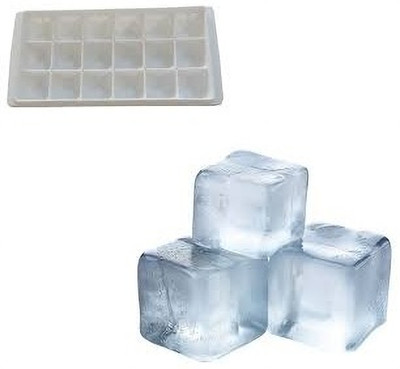 Xila Magic Ice Cube Mould white White Plastic Ice Cube Tray(Pack of1)