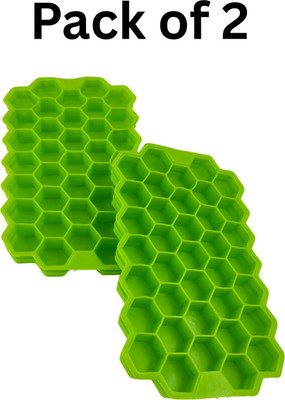 WoIoT WI-37HICT-01 Multicolor Silicone Ice Cube Tray(Pack of2)