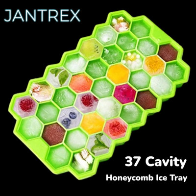 Jantrex Bpa Free 37 Cavity Honeycomb Silicone Ice Cube Maker Mini Silicone Ice Cube Tray Multicolor Silicone Ice Cube Tray(Pack of1)