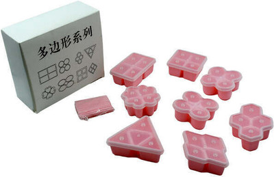 Oblivion Multi Design Ice Mold Set Multi Shaped Ice Mold Bpa Free Mold Ice Pop Mold Pink Plastic Ice Cube Tray(Pack of8)
